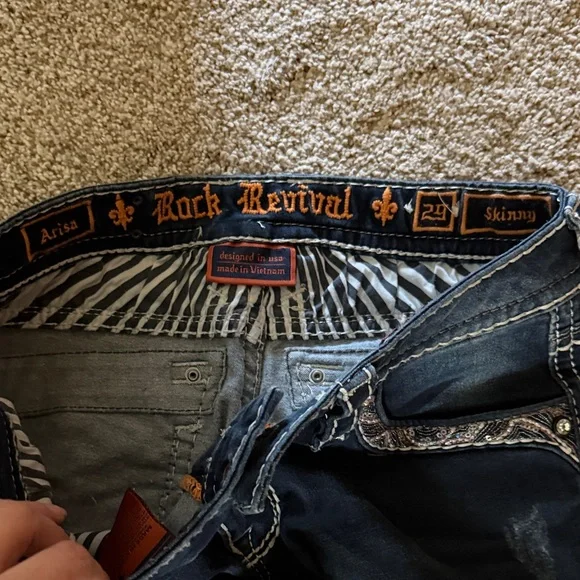 Rock Revival Women's Arisa Skinny Jeans Size 29 - Picture 8 of 16